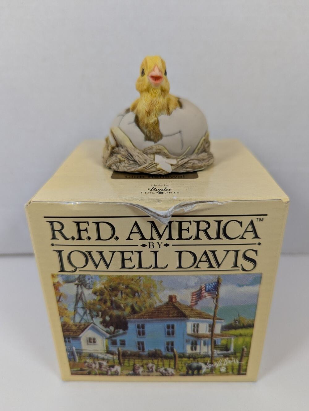 Lowell Davis New Arrival Figurine 892054 Vintage R.F.D. AMERICA w/Box